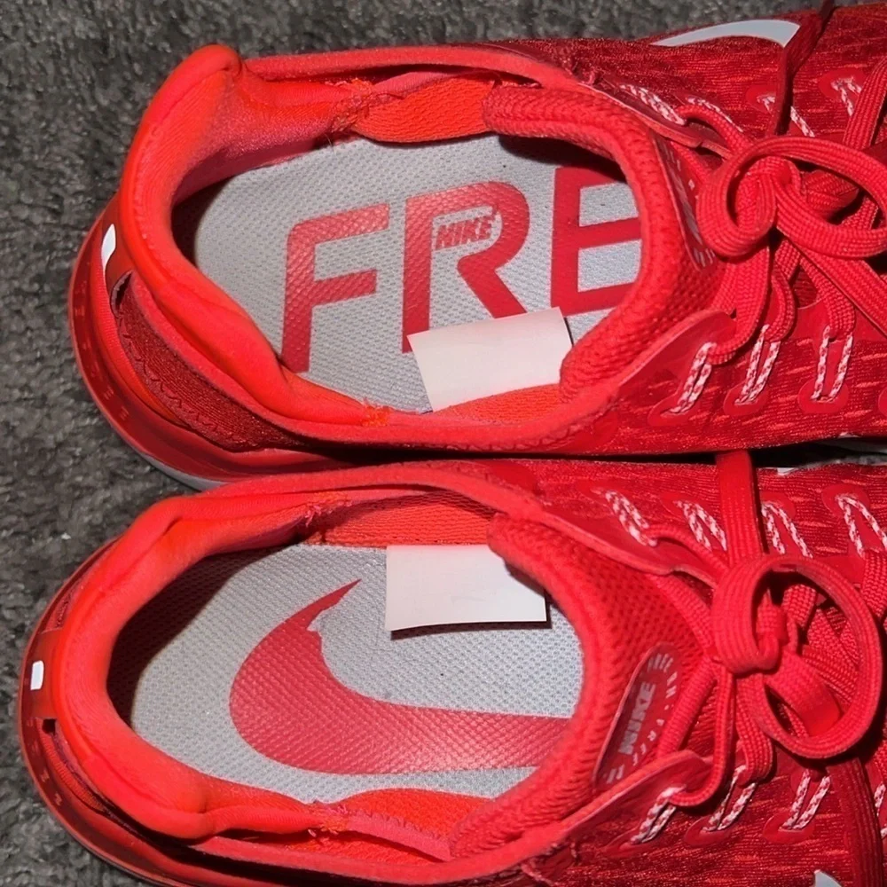Nike Free Speed Red White Running Shoes 942836-600 Men's US Size 12 - Picture 5 of 6